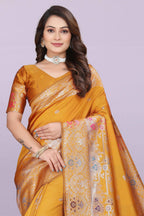 Banarasi Silk Saree with Zari Weaving – Wedding & Festive Wear for Women