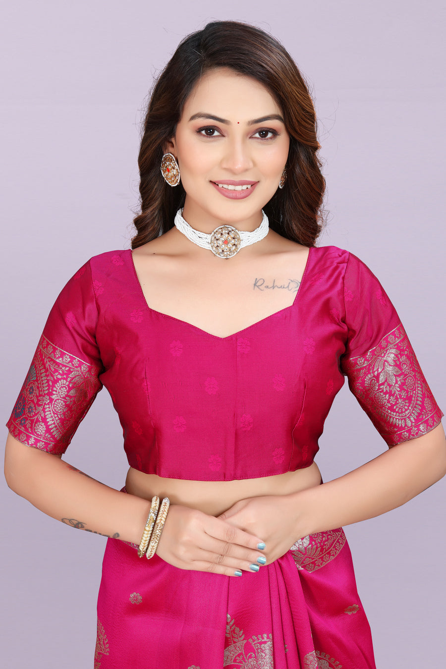 Banarasi Silk Saree with Zari Weaving – Wedding & Festive Wear for Women