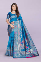 Banarasi Silk Saree with Zari Weaving – Wedding & Festive Wear for Women