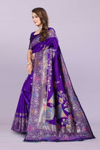 Banarasi Silk Saree with Zari Weaving – Wedding & Festive Wear for Women