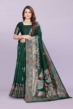 Banarasi Silk Saree with Zari Weaving – Wedding & Festive Wear for Women