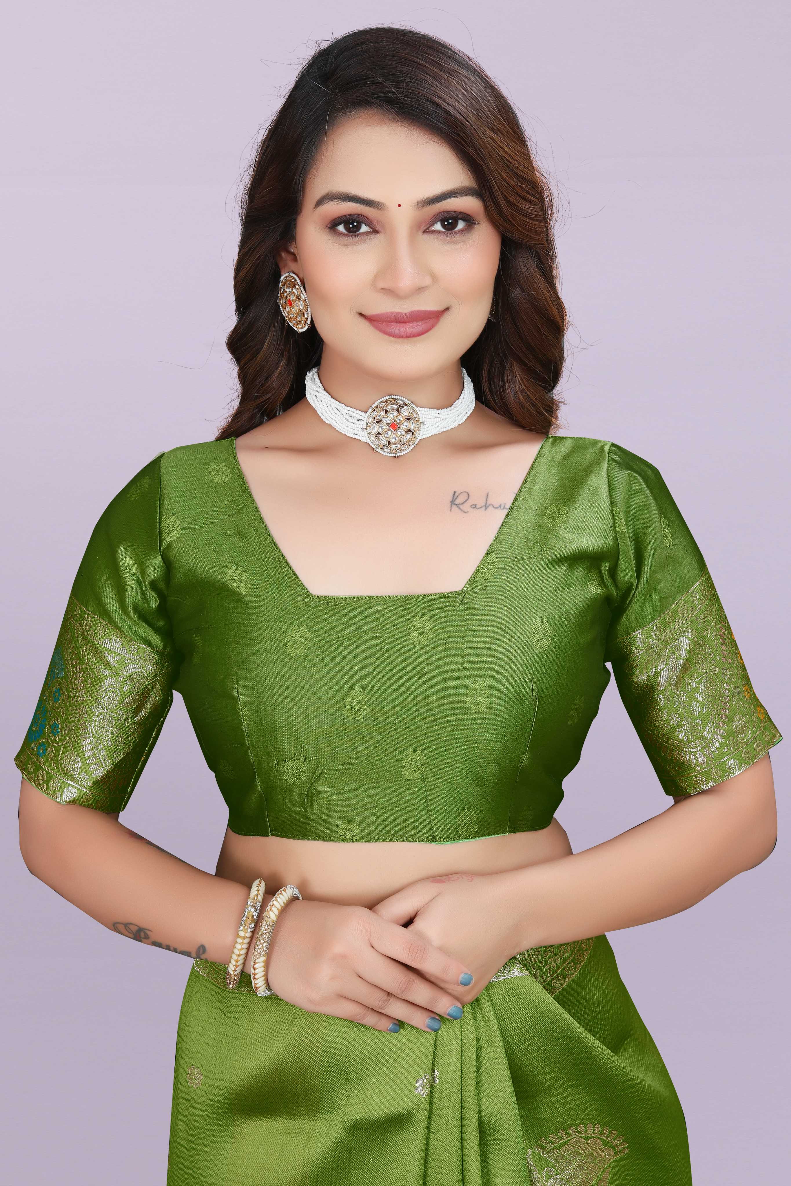 Banarasi Silk Saree with Zari Weaving – Wedding & Festive Wear for Women