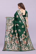 Banarasi Silk Saree with Rich Zari Pallu & Designer Border – Bridal & Wedding Wear
