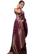 Woven Silk Saree with Traditional Zari Butti & Rich Border – Festive Wear
