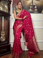 Woven Silk Saree with Traditional Zari Butti & Rich Border – Festive Wear