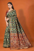 Banarasi Saree for Women Wedding Wear | Silk Designer Saree with Rich Pallu