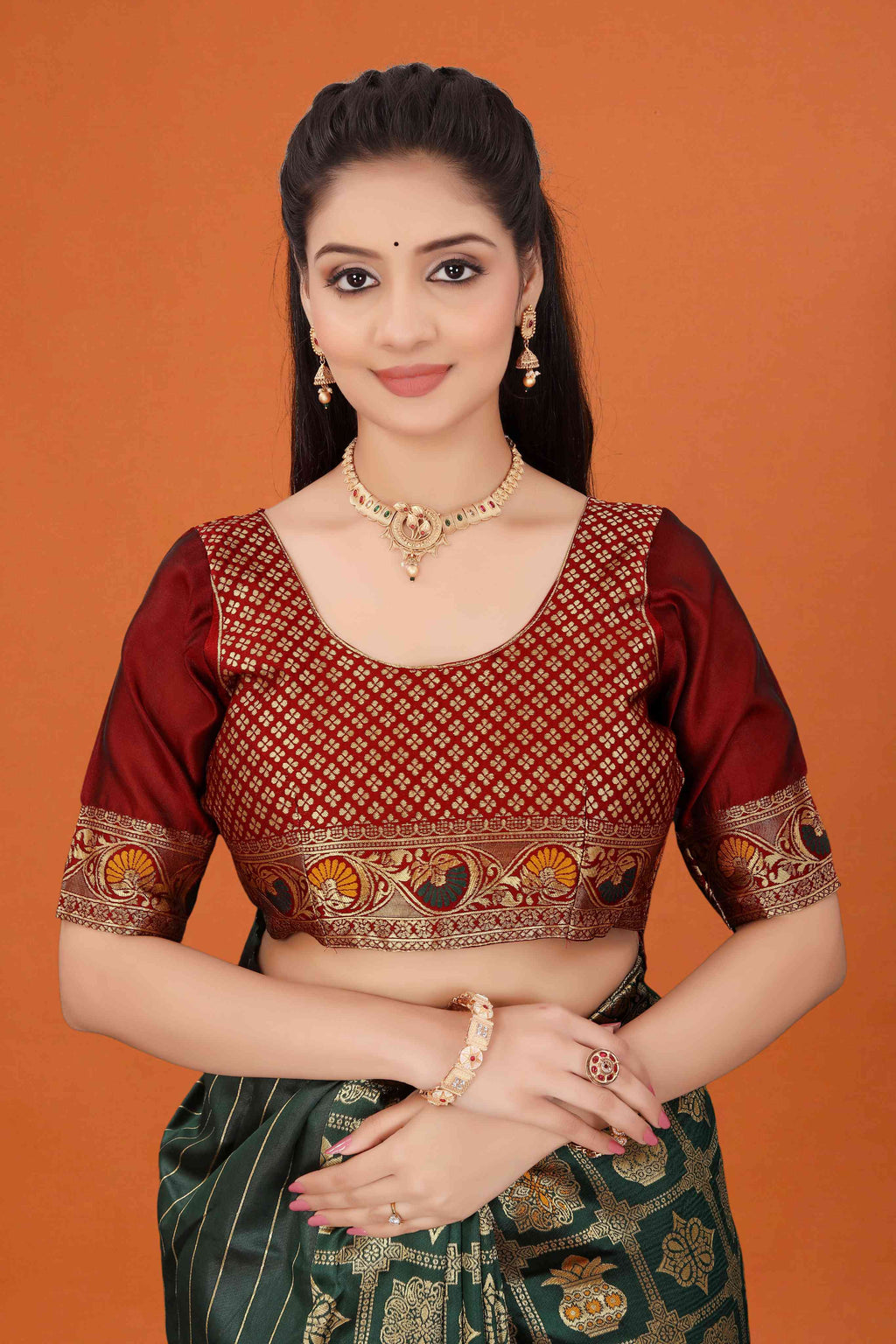 Banarasi Saree for Women Wedding Wear | Silk Designer Saree with Rich Pallu