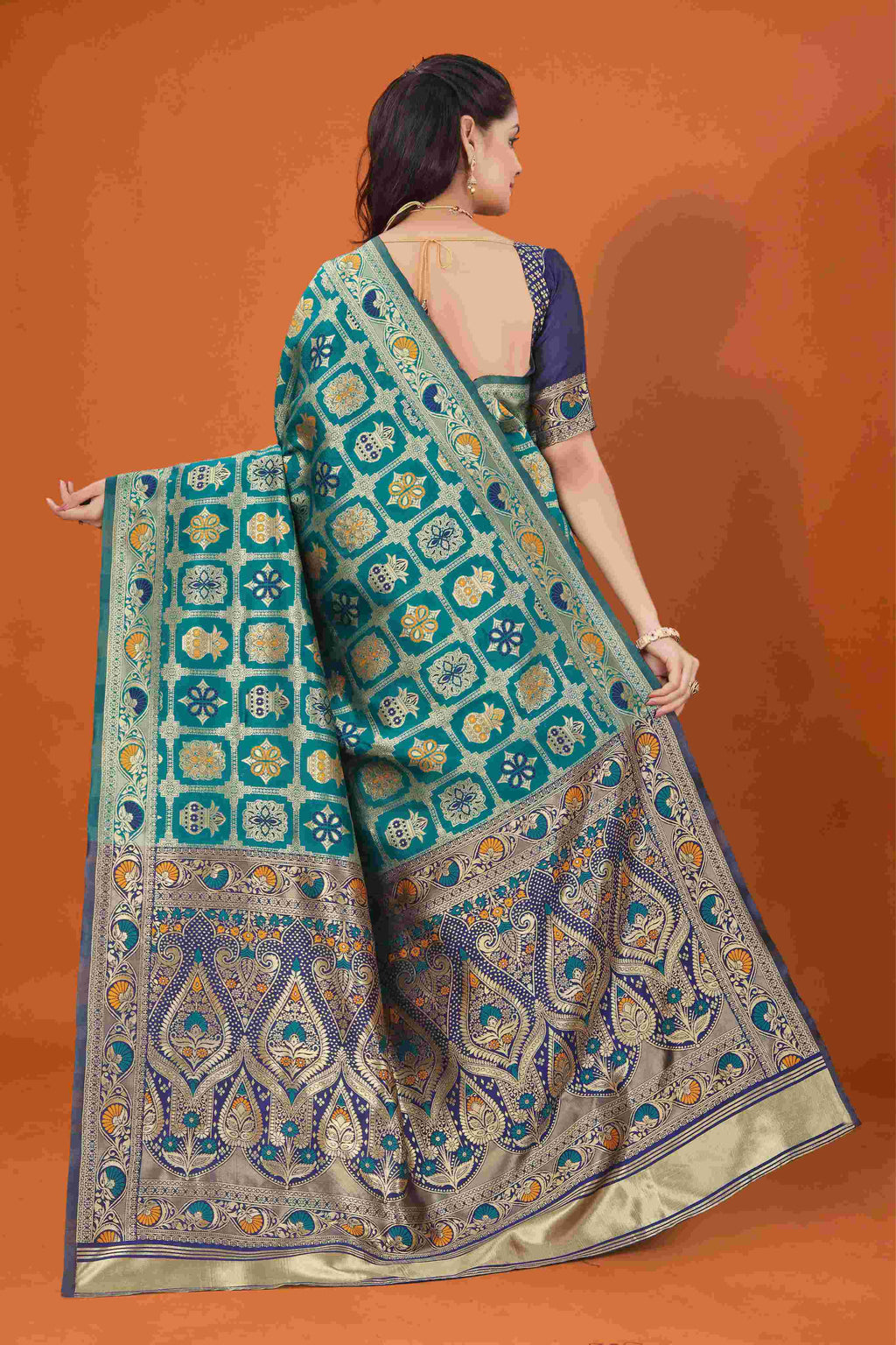 Banarasi Saree for Women Wedding Wear | Silk Designer Saree with Rich Pallu