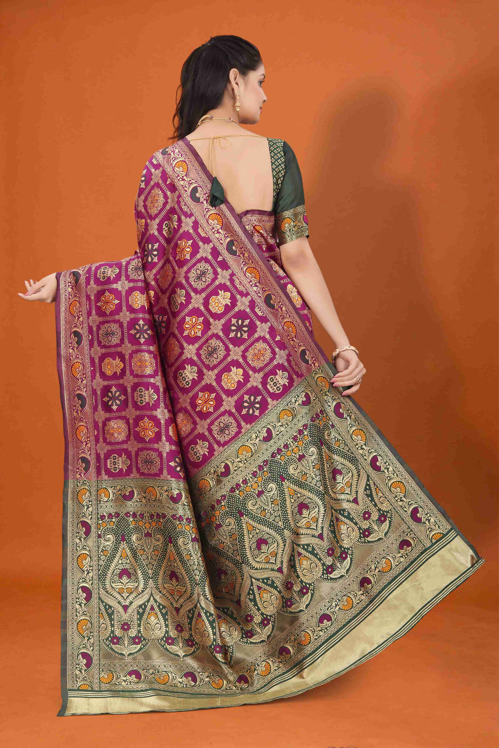 Banarasi Saree for Women Wedding Wear | Silk Designer Saree with Rich Pallu