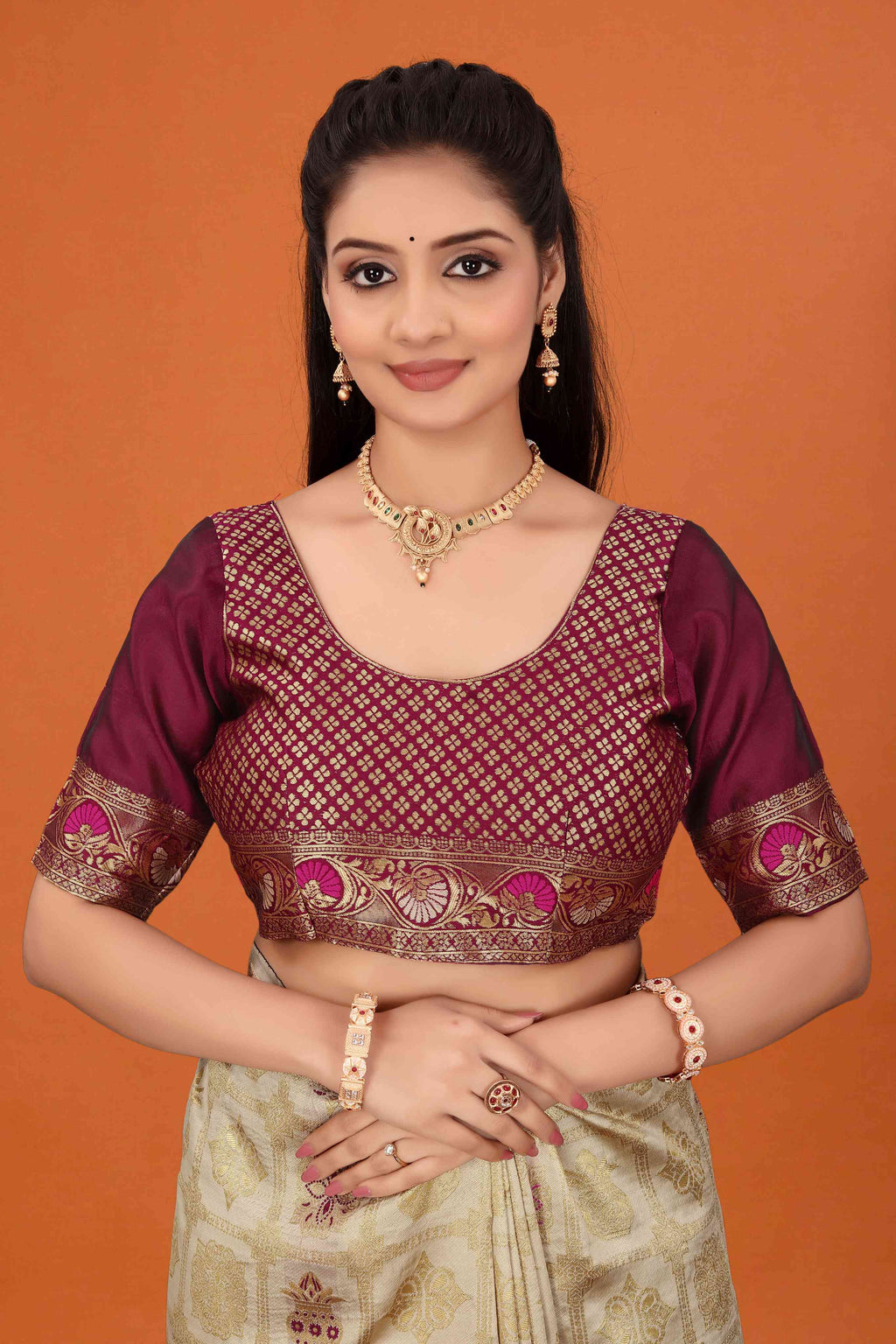 Banarasi Saree for Women Wedding Wear | Silk Designer Saree with Rich Pallu