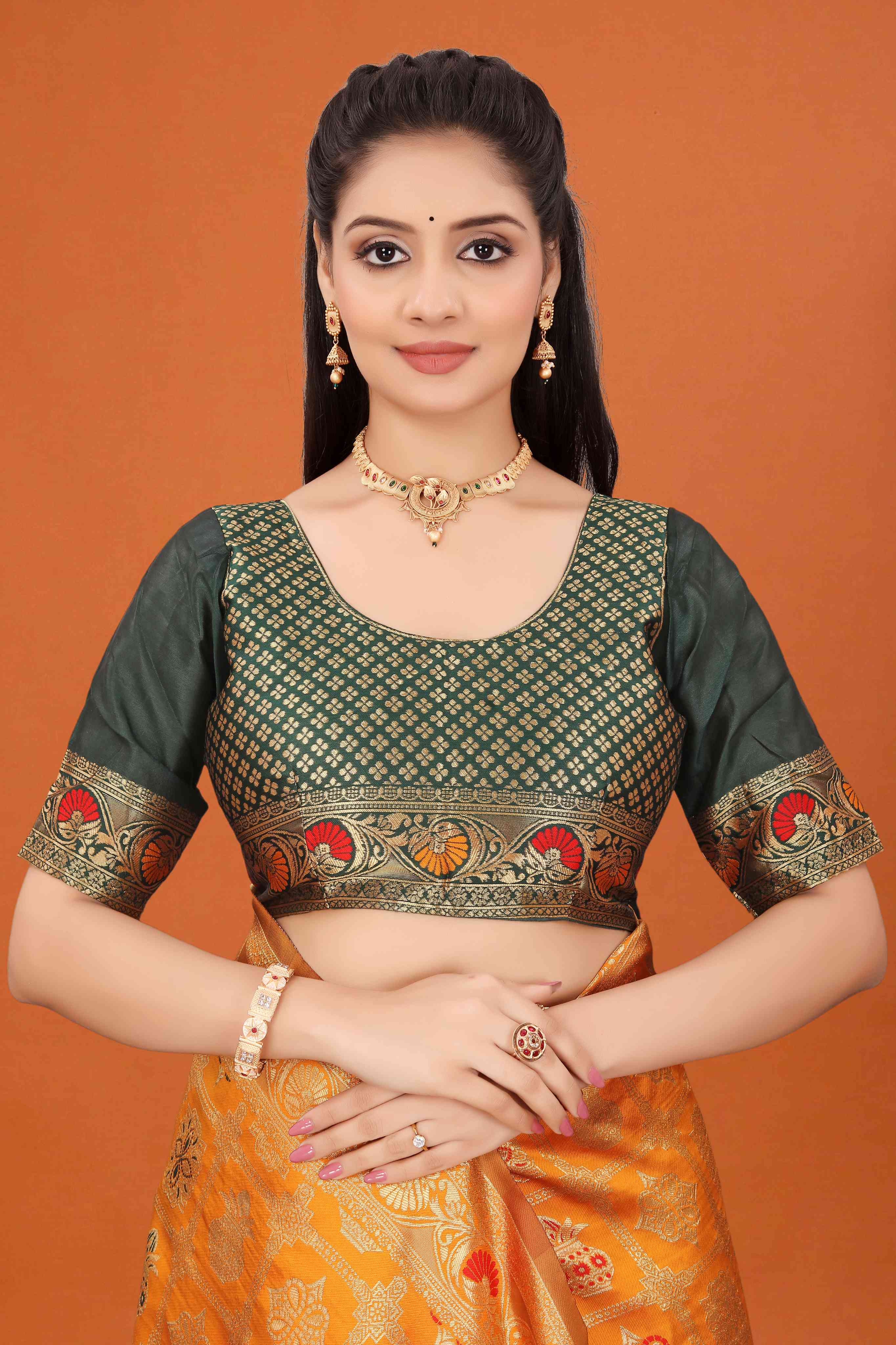Banarasi Saree for Women Wedding Wear | Silk Designer Saree with Rich Pallu
