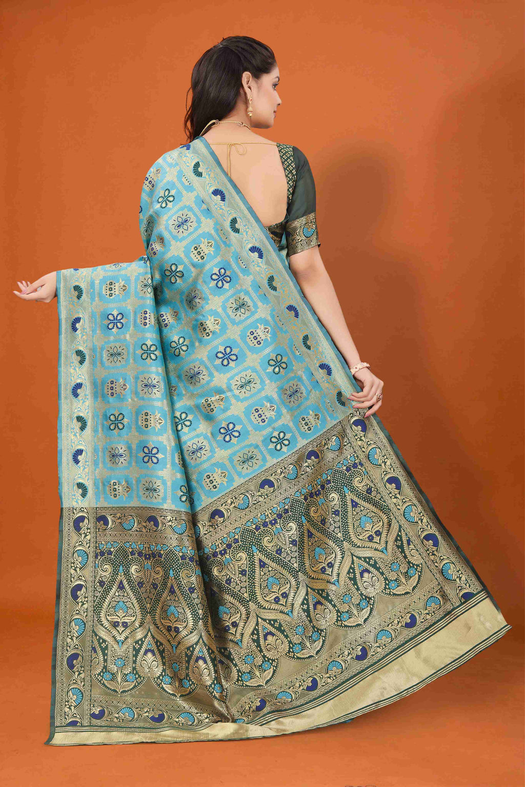 Banarasi Saree for Women Wedding Wear | Silk Designer Saree with Rich Pallu