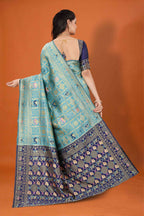 Designer Banarasi Silk Saree for Women | Traditional Motif Saree with Zari Work