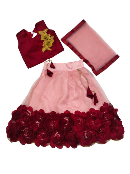 Embriodery Lehenga Choli and Dupatta Set