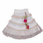 Girls Frill Lehenga Choli and Dupatta Set Party Wear