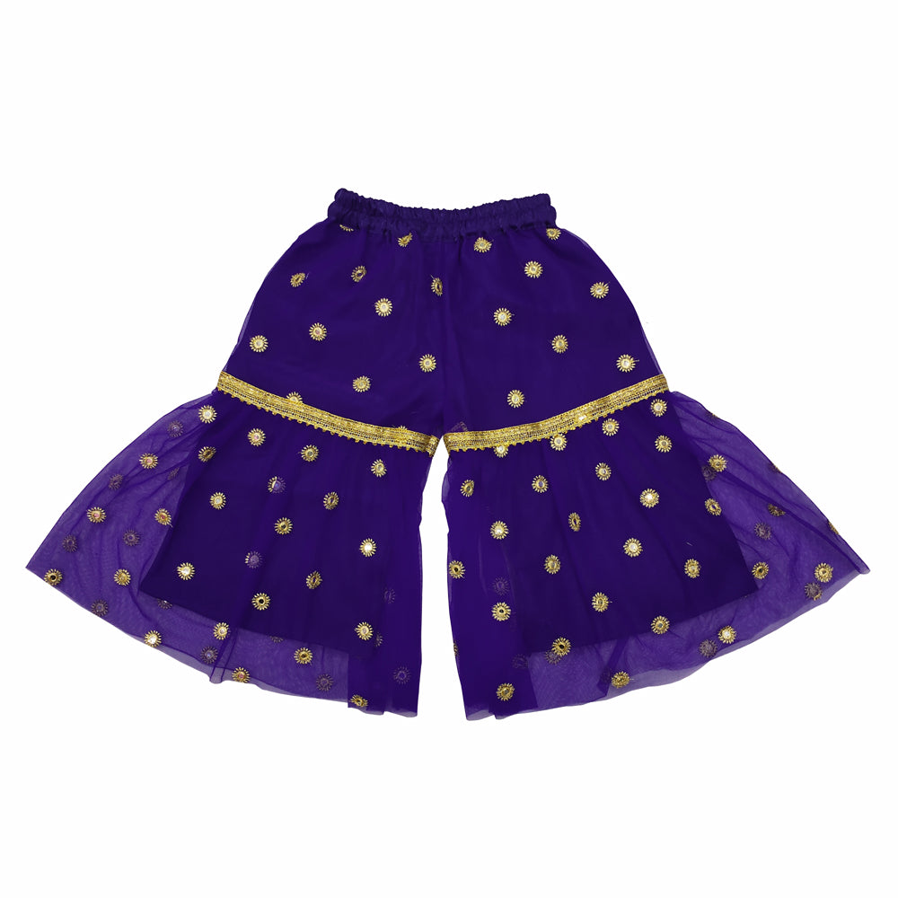 Girls Sharara Suit Dupatta Festive Wedding Ethnic Outfit Kids Party Wear