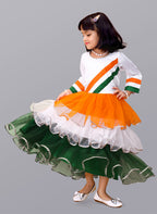 Independence Day Casual Dress for Girls – Tricolor Festive Wear