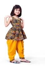 Girls Dhoti Set Peplum Ethnic Outfit for Kids Wedding Party Wear