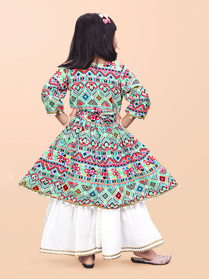 Girls Casual Kurta and Palazzo Set