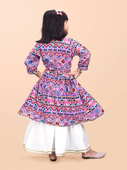 Girls Casual Kurta and Palazzo Set