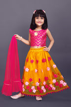 Girls Embroidered Lehenga Choli Set with Dupatta | Premium Kids Indian Wedding & Festive Wear