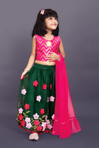 Girls Embroidered Lehenga Choli Set with Dupatta | Premium Kids Indian Wedding & Festive Wear