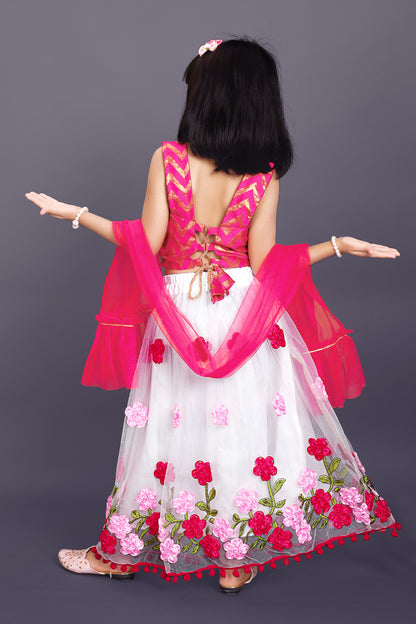 High Demand Embroidered Lehenga, Choli and Dupatta Set