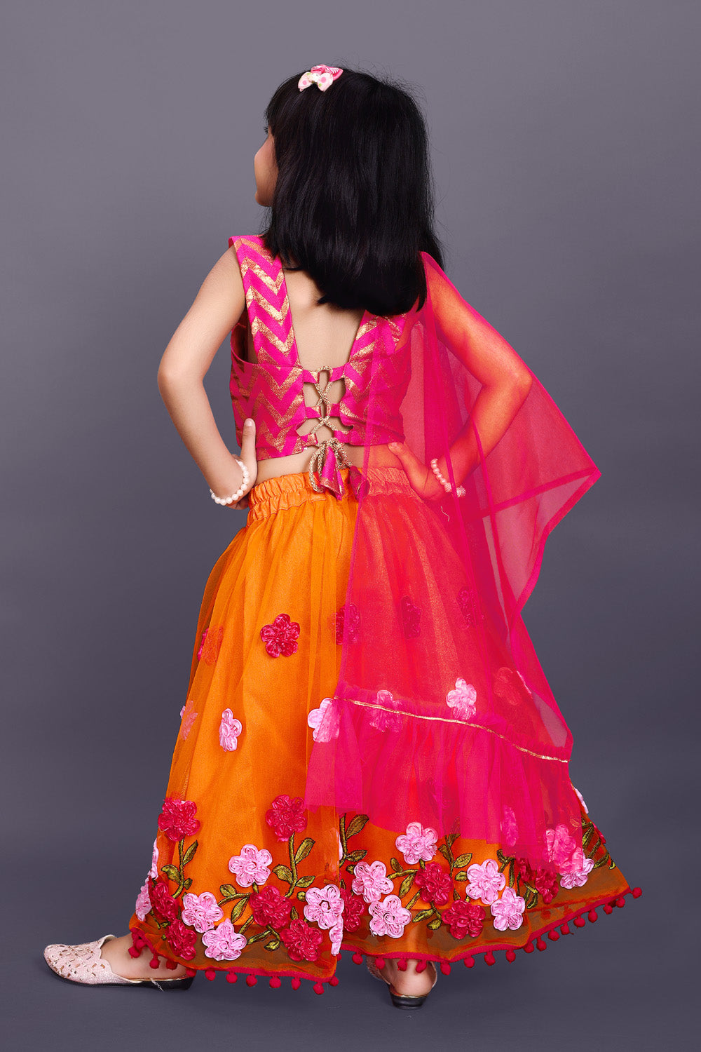 High Demand Embroidered Lehenga, Choli and Dupatta Set