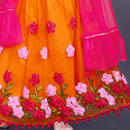 Girls Embroidered Lehenga Choli Set with Dupatta | Premium Kids Indian Wedding & Festive Wear
