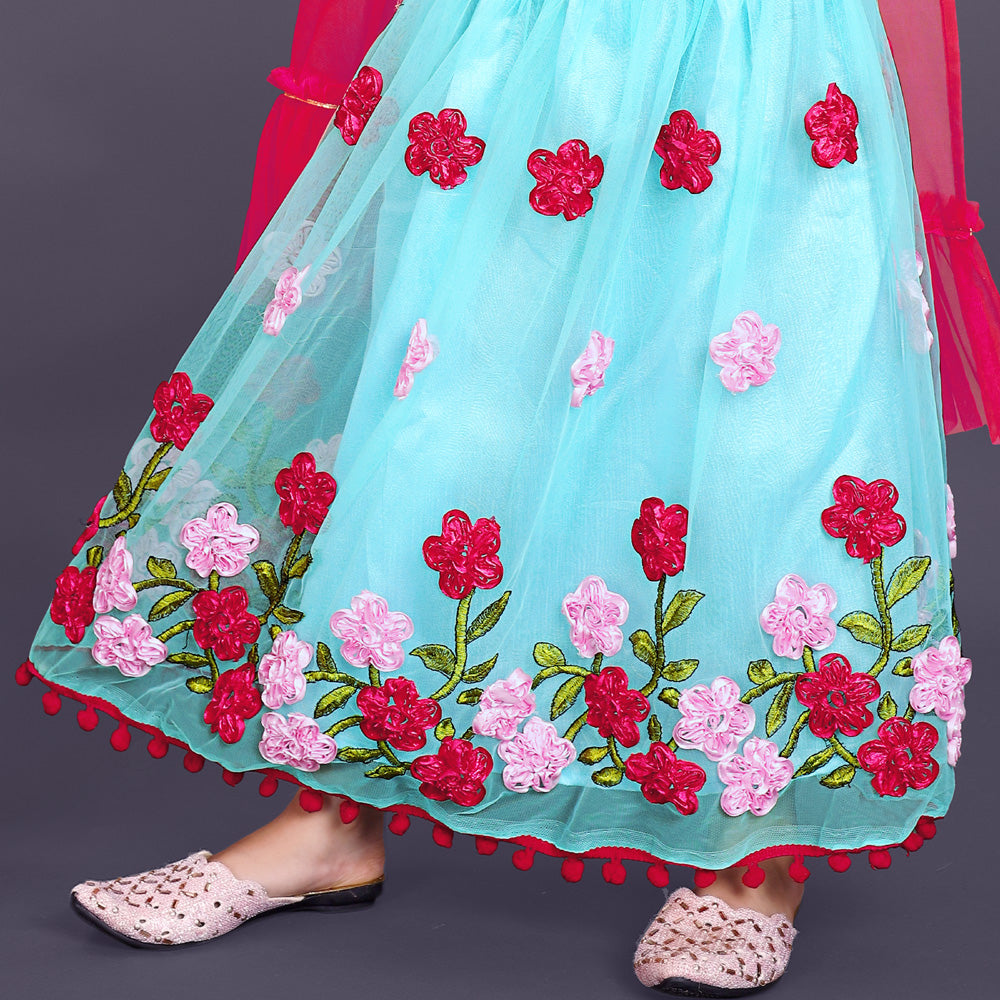 High Demand Embroidered Lehenga, Choli and Dupatta Set