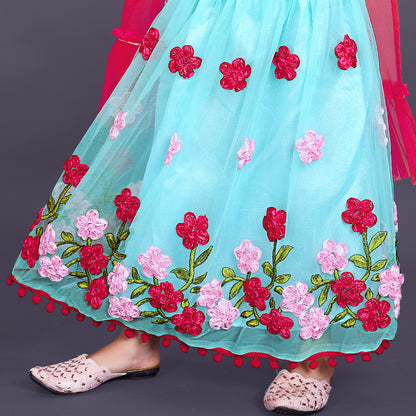 High Demand Embroidered Lehenga, Choli and Dupatta Set