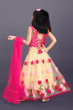 Girls Embroidered Lehenga Choli Set with Dupatta | Premium Kids Indian Wedding & Festive Wear