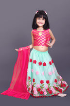 Girls Embroidered Lehenga Choli Set with Dupatta | Premium Kids Indian Wedding & Festive Wear