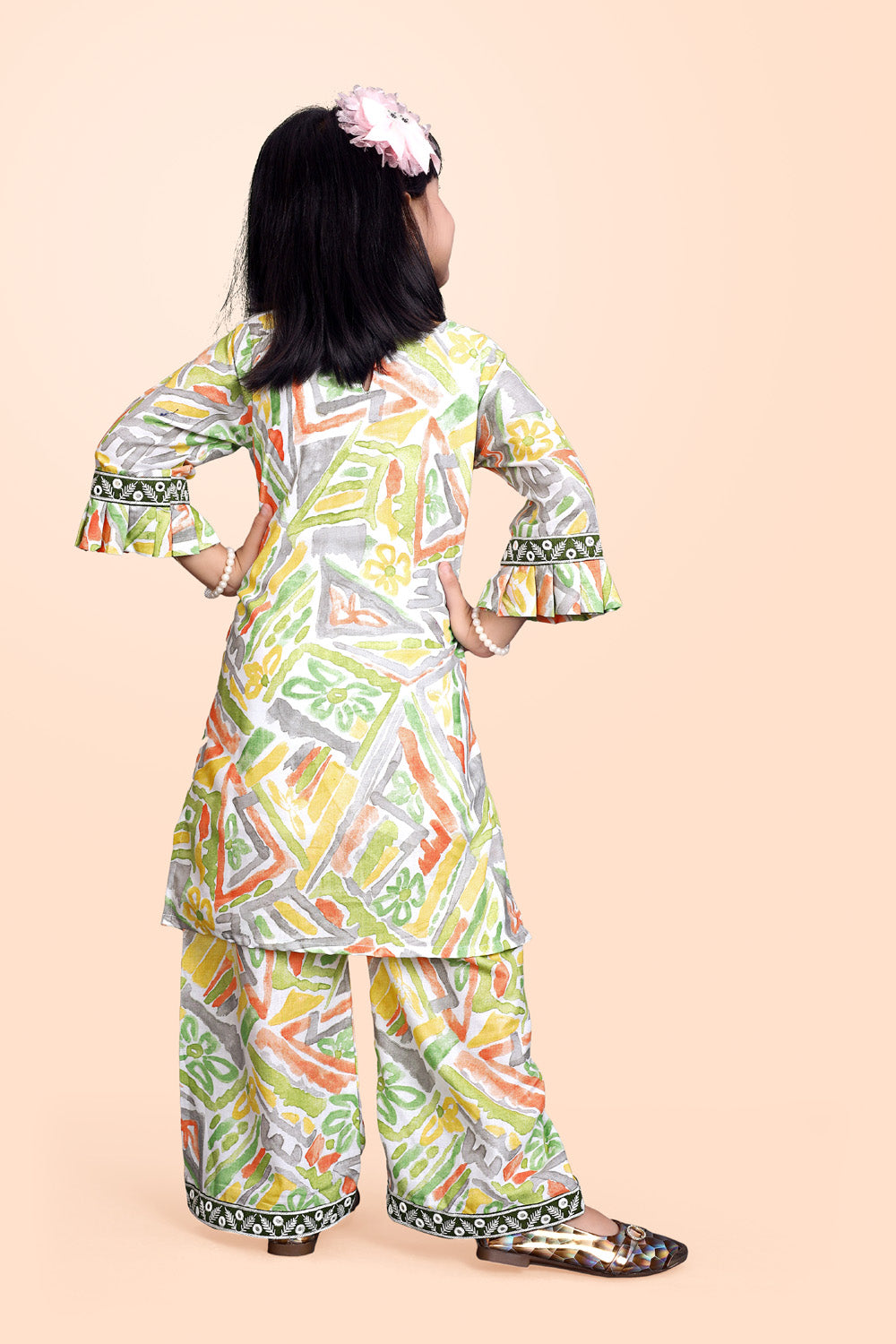 Girls Casual Kurta and Palazzo Set