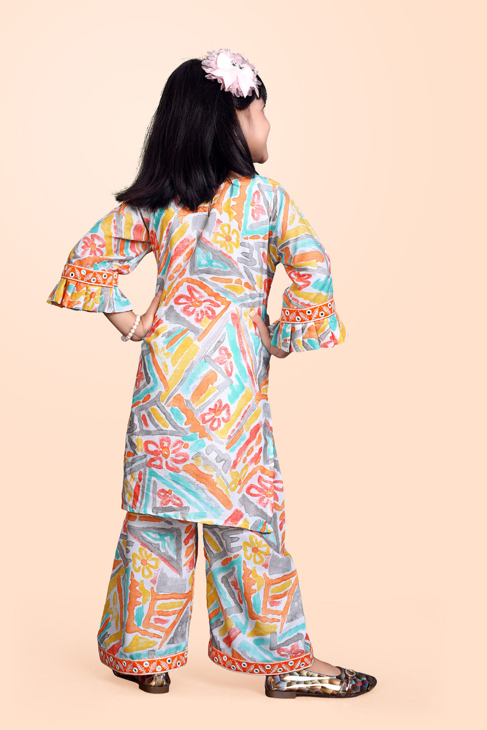 Girls Casual Kurta and Palazzo Set