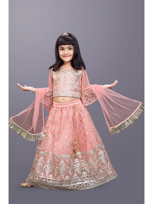 Party Wear Embroidered Lehenga Choli and Dupatta Set