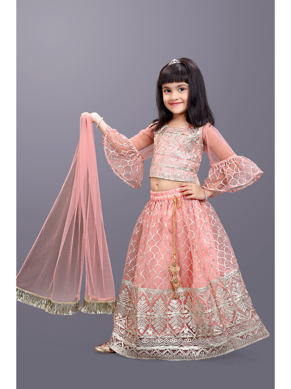 Party Wear Embroidered Lehenga Choli and Dupatta Set