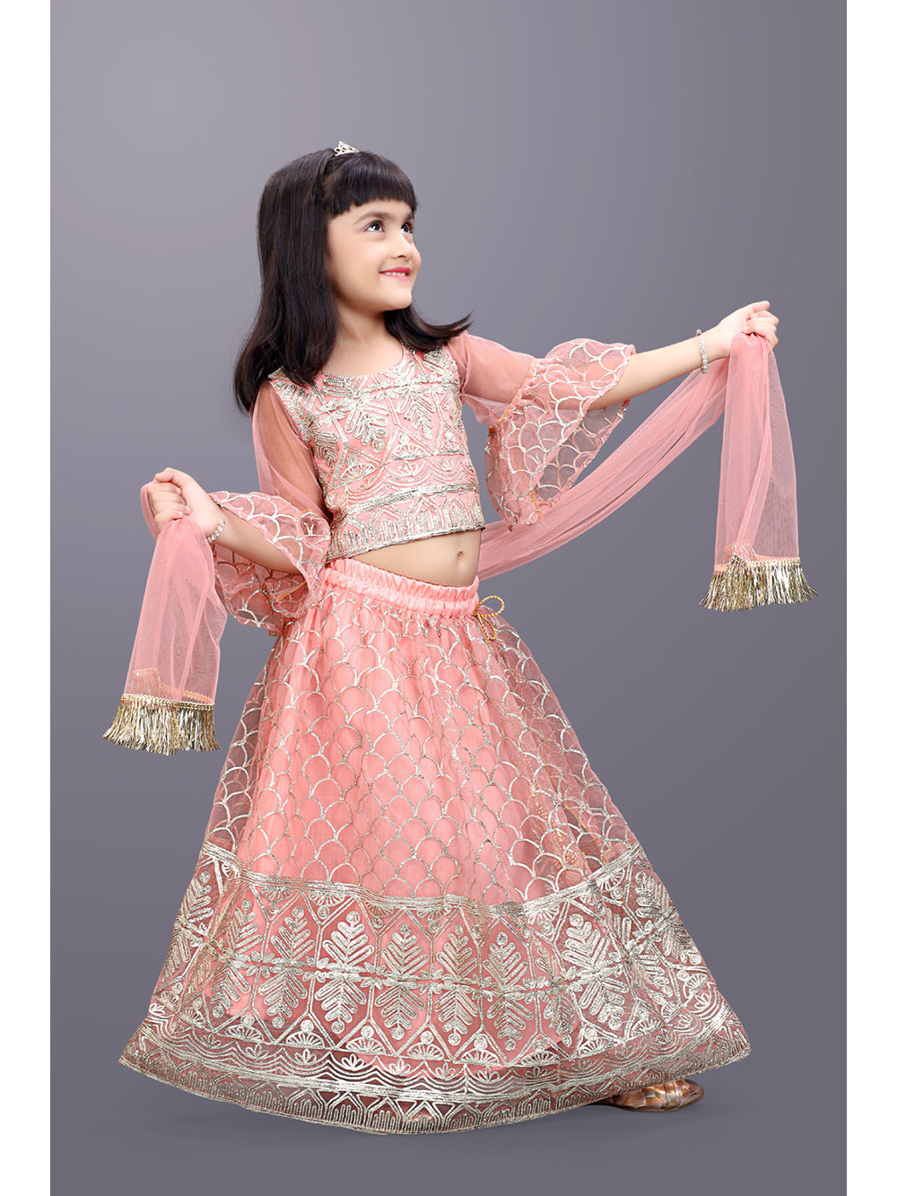 Party Wear Embroidered Lehenga Choli and Dupatta Set
