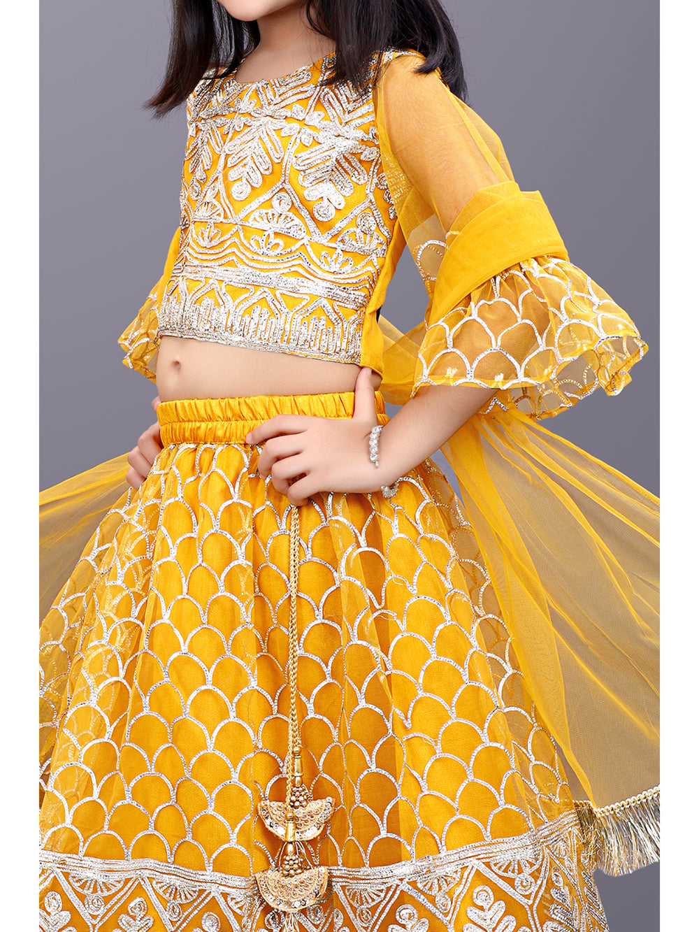 Party Wear Embroidered Lehenga Choli and Dupatta Set