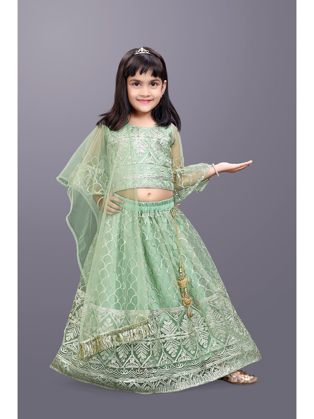 Party Wear Embroidered Lehenga Choli and Dupatta Set