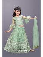 Girls Party Wear Embroidered Lehenga Choli Set with Dupatta | Premium Kids Indian Ethnic Outfit