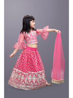 Girls Party Wear Embroidered Lehenga Choli Set with Dupatta | Premium Kids Indian Ethnic Outfit