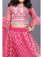 Girls Party Wear Embroidered Lehenga Choli Set with Dupatta | Premium Kids Indian Ethnic Outfit