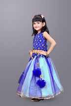 Girls Party Wear Lehenga, Choli and Dupatta Set