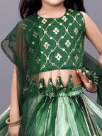 Girls Party Wear Lehenga, Choli and Dupatta Set