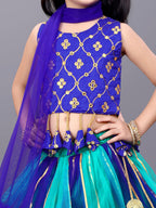 Girls Party Wear Lehenga, Choli and Dupatta Set