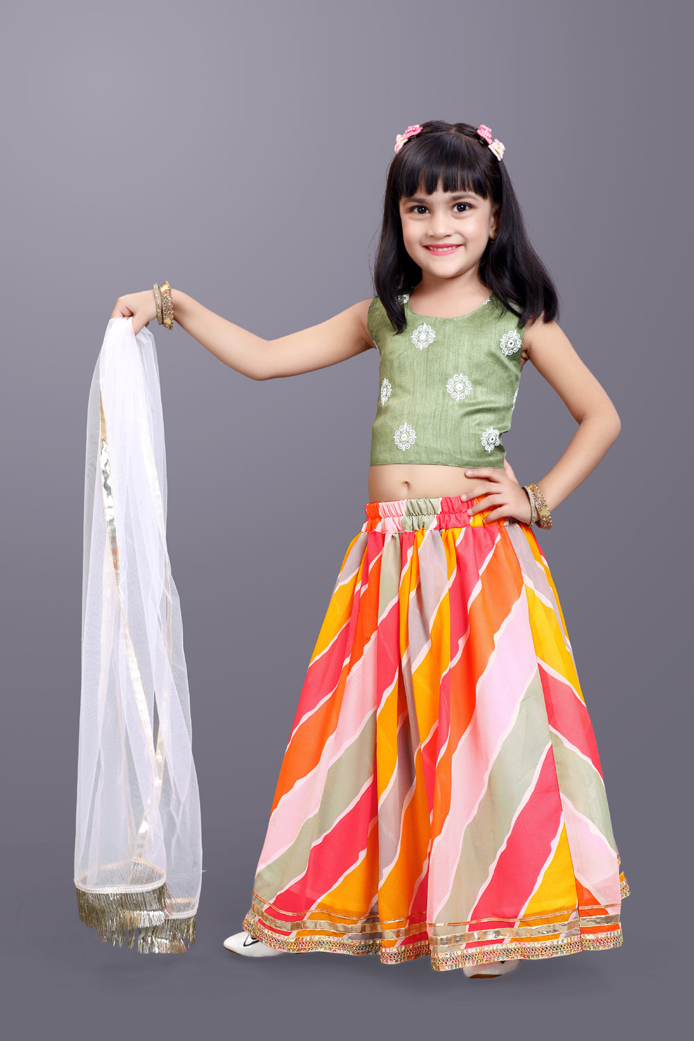 Funky Lehenga Choli and Dupatta Set