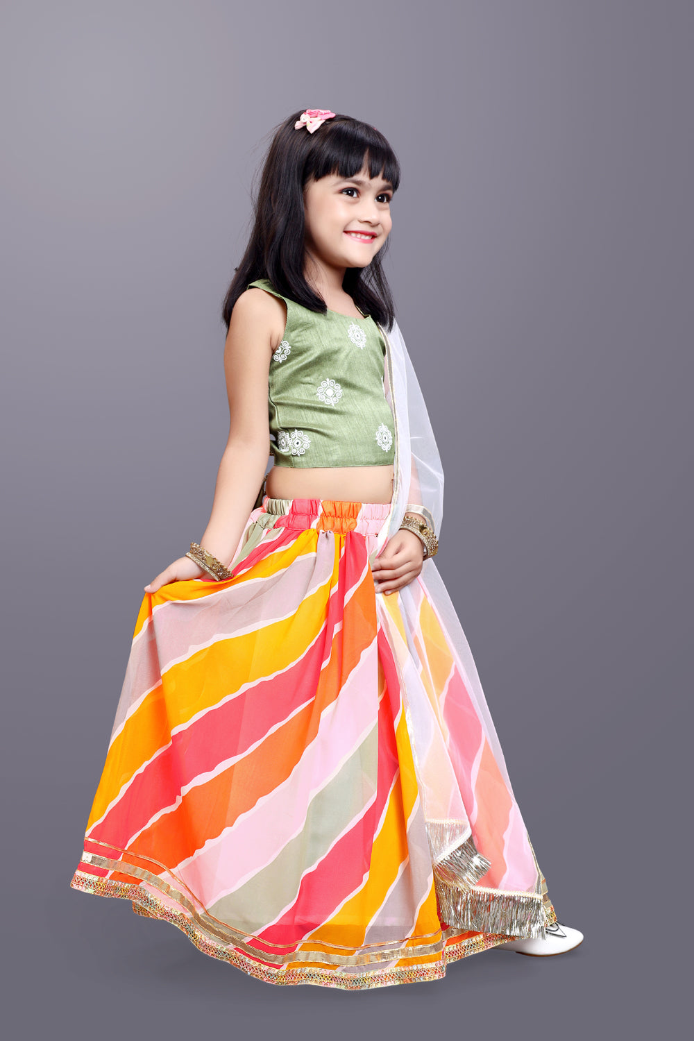 Funky Lehenga Choli and Dupatta Set