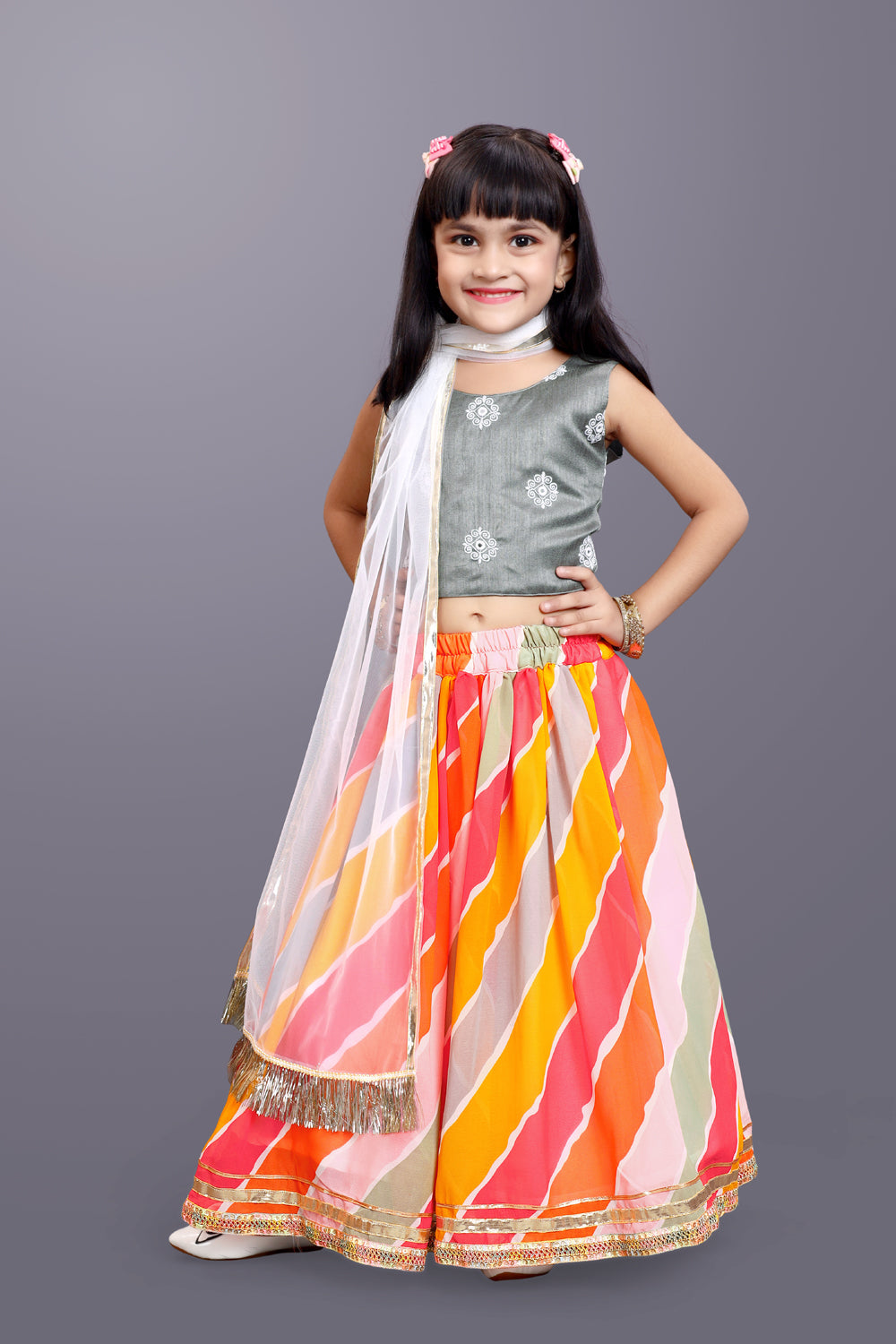 Funky Lehenga Choli and Dupatta Set