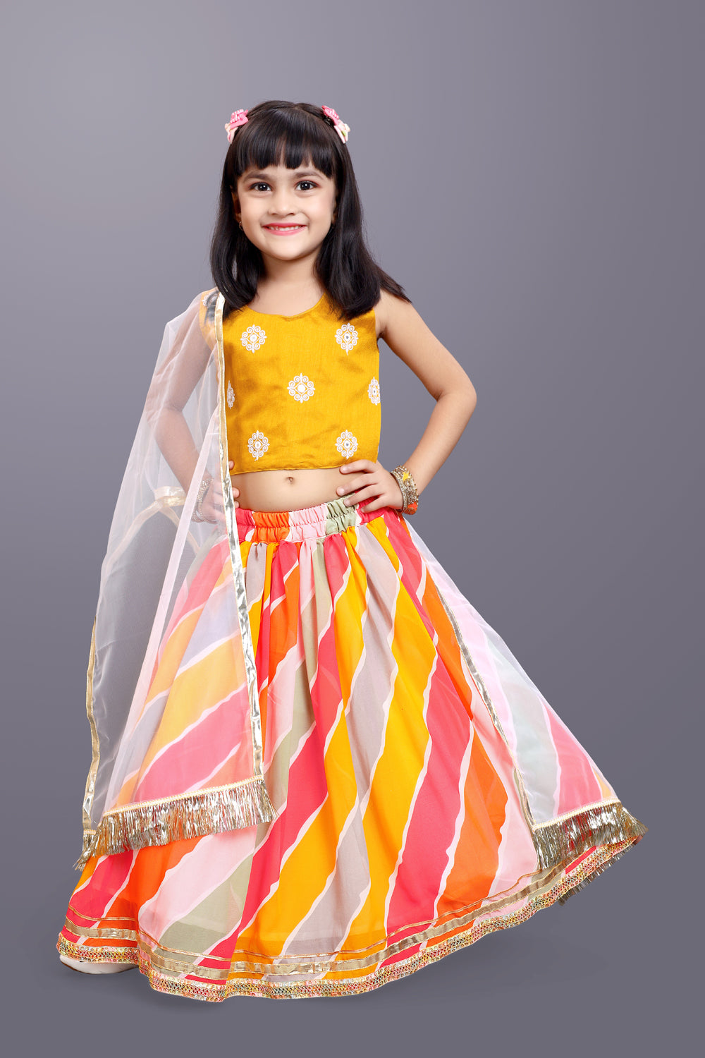 Funky Lehenga Choli and Dupatta Set